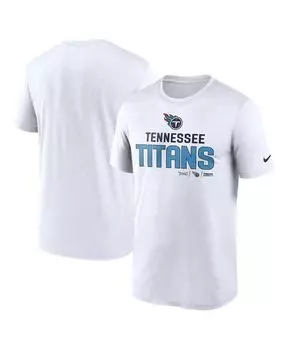 Мужская белая футболка tennessee titans legend community performance Nike, белый