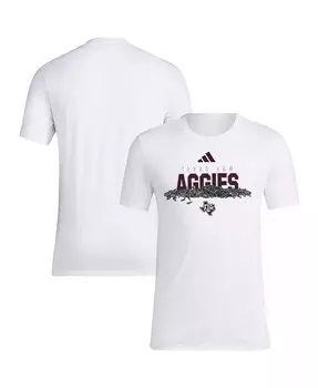 Мужская белая футболка Texas A M Aggies Baseball с семенами подсолнечника Adidas, белый