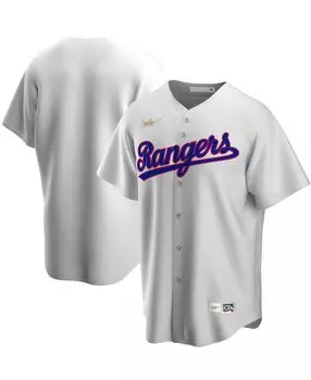 Мужская белая футболка texas rangers home cooperstown collection team Nike, белый