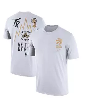 Мужская белая футболка toronto raptors 2021/22 city edition courtside heavyweight moments story Nike, белый