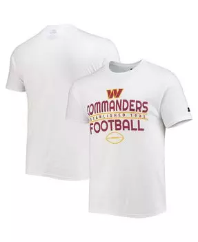 Мужская белая футболка washington commanders prime time Starter, белый