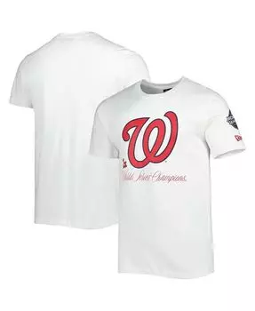 Мужская белая футболка Washington Nationals Historical Championship New Era, белый