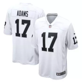 Мужская белая игровая майка Davante Adams Las Vegas Raiders Nike
