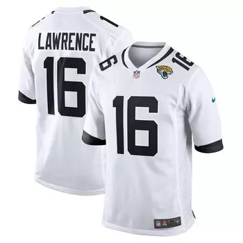Мужская белая игровая майка Nike Trevor Lawrence White Jacksonville Jaguars, цвет Jag White