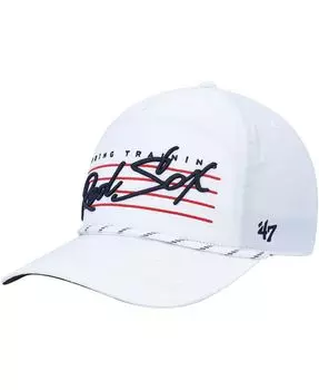 Мужская белая кепка Boston Red Sox Downburst Hitch Snapback '47 Brand