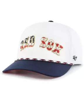 Мужская белая кепка Boston Red Sox с надписью Hitch Snapback '47 Brand