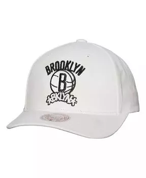 Мужская белая кепка Brooklyn Nets Hardwood Classic All In Retro Snapback Mitchell & Ness, белый