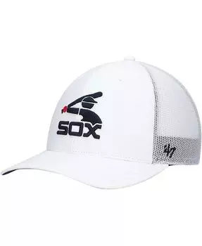 Мужская белая кепка Chicago White Sox Secondary Trucker Snapback '47 Brand, белый