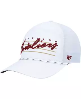 Мужская белая кепка Cleveland Cavaliers Downburst Hitch Snapback '47 Brand