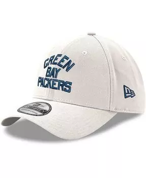 Мужская белая кепка Green Bay Packers Wordmark Iced II 39THIRTY Flex Hat New Era
