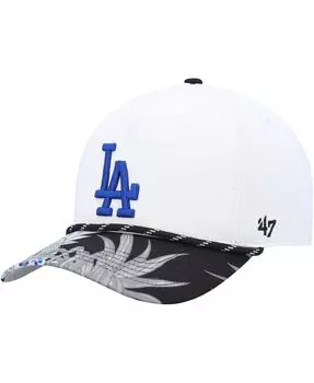 Мужская белая кепка Los Angeles Dodgers Dark Tropic Hitch Snapback '47 Brand