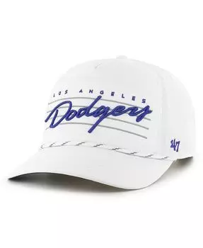 Мужская белая кепка Los Angeles Dodgers Downburst Hitch Snapback '47 Brand