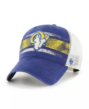 Мужская белая кепка Los Angeles Rams '47 Royal Interlude MVP Trucker Snapback '47 Brand