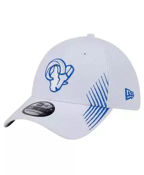 Мужская белая кепка Los Angeles Rams Active 39thirty Flex Hat New Era, белый