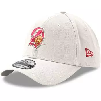 Мужская белая кепка New Era Tampa Bay Buccaneers с логотипом Iced II 39THIRTY