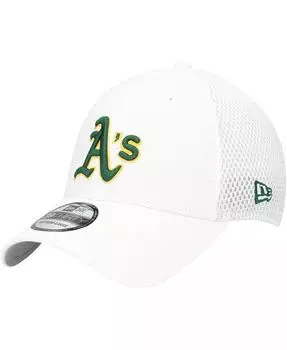 Мужская белая кепка Oakland Athletics Neo 39THIRTY Flex New Era, белый