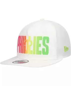Мужская белая кепка Philadelphia Phillies Spring Spectrum Golfer Snapback New Era, белый