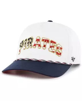 Мужская белая кепка Pittsburgh Pirates с надписью Hitch Snapback '47 Brand