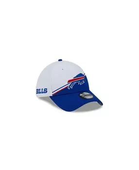Мужская белая кепка Royal Buffalo Bills 2023 NFL Sideline 39THIRTY Flex Hat New Era
