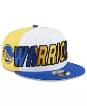 Мужская белая кепка Royal Golden State Warriors Back Half 9FIFTY Snapback New Era