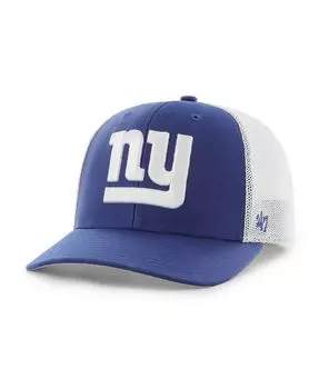Мужская белая кепка Royal, New York Giants Trophy Trucker Flex '47 Brand
