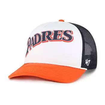 Мужская белая кепка San Diego Padres из пенопласта '47 с надписью Trucker Snapback
