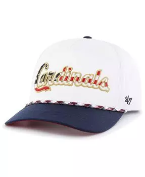 Мужская белая кепка St. Louis Cardinals с надписью Hitch Snapback '47 Brand