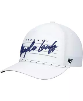 Мужская белая кепка Toronto Maple Leafs Downburst Hitch Snapback '47 Brand