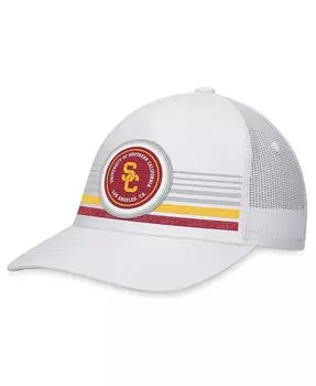 Мужская белая кепка USC Trojans Top Trace Trucker Snapback Top of the World