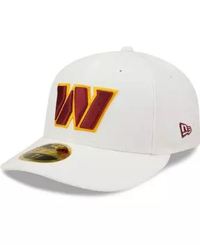 Мужская белая кепка Washington Commanders Omaha Low Profile 59FIFTY приталенная кепка New Era