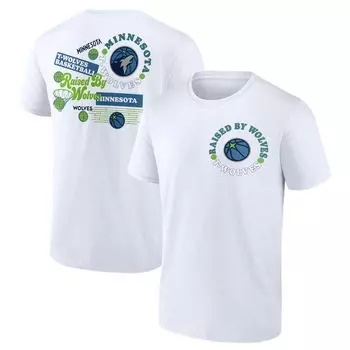 Мужская белая коллективная футболка с логотипом Minnesota Timberwolves Street Fanatics