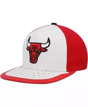 Мужская белая, красная кепка Chicago Bulls Day One Snapback Mitchell & Ness, белый