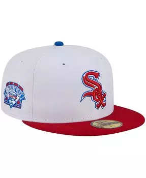 Мужская белая, красная кепка Chicago White Sox Undervisor 59FIFTY New Era