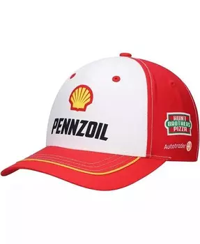 Мужская белая/красная регулируемая шляпа Joey Logano Shell Pennzoil Uniform Team Penske, белый
