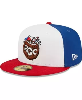 Мужская белая, красная шляпа Cocos Locos de Rochester Copa De La Diversion 59FIFTY. New Era