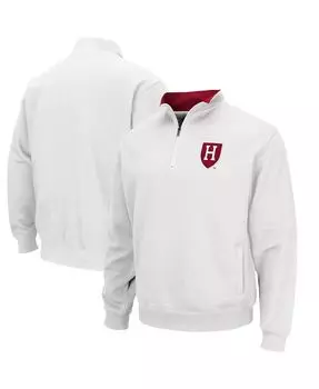 Мужская белая куртка harvard crimson tortugas team logo с молнией на четверть Colosseum, белый
