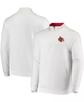 Мужская белая куртка louisville cardinals tortugas logo с молнией на четверть Colosseum, белый