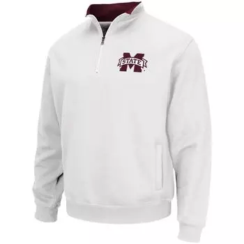 Мужская белая куртка на молнии с логотипом Mississippi State Bulldogs Tortugas Colosseum