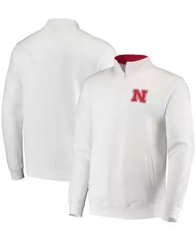 Мужская белая куртка nebraska huskers tortugas logo с молнией на четверть Colosseum, белый