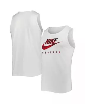 Мужская белая майка Georgia Bulldogs Spring Break Futura Performance Nike, белый
