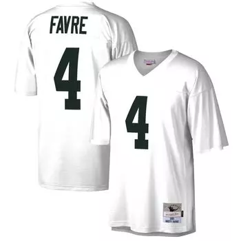 Мужская белая майка Green Bay Packers Mitchell & Ness Brett Favre 2001 Legacy Replica