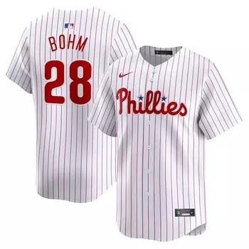Мужская белая майка игрока Nike Alec Bohm Philadelphia Phillies Home Limited, цвет Phl White