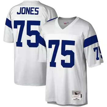 Мужская белая майка Mitchell & Ness Deacon Jones Los Angeles Rams Legacy Replica