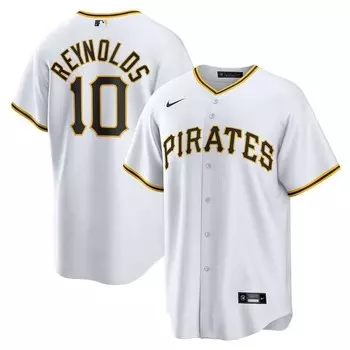 Мужская белая майка Nike Bryan Reynolds Pittsburgh Pirates Replica Player, цвет Pir White