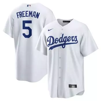 Мужская белая майка Nike Freddie Freeman Los Angeles Dodgers Replica Player
