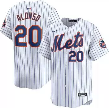 Мужская белая майка Nike New York Mets Pete Alonso #20 Vapor