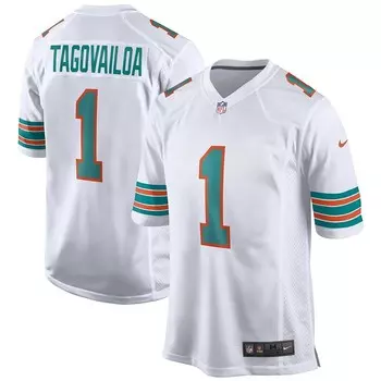Мужская белая майка Nike Tua Tagovailoa Miami Dolphins 2nd Alternate Game, цвет Dol White
