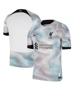 Мужская белая мужская выездная майка Vapor Match Liverpool сезона 2022/23, аутентичное джерси Nike