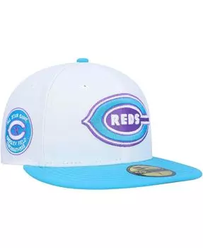 Мужская белая облегающая шляпа Cincinnati Reds 1938 MLB All-Star Game Vice 59FIFTY New Era