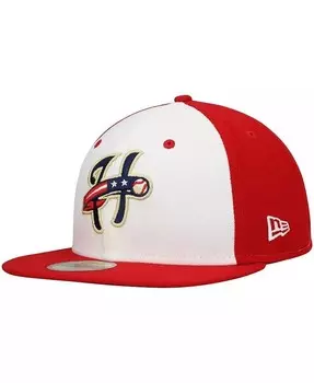 Мужская белая облегающая шляпа Harrisburg Senators Authentic Collection Team Alternate 59FIFTY New Era, белый